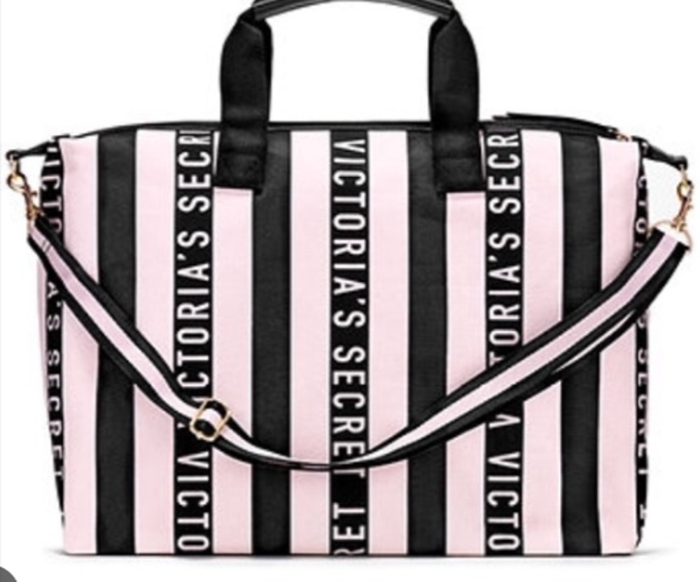 Victoria's Secret Zip Canvas Tote Bag Weekender